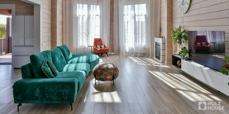 Дом из клееного бруса по проекту \"Корвет v3\" Фото 14